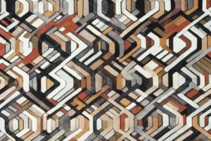 Tricot-katoen-stof-digitale-hexagonprint-y496