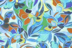 Viscose-stof-digitale-bloemenprint-y350A