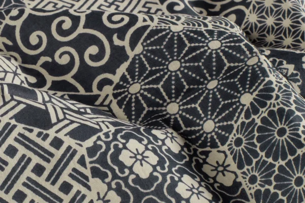 Batik-poplin-voile-katoen-stof-hexagon-tegeltjesprint-y649
