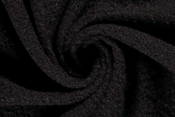 Boucle-stof-zwart-y679