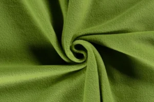 Fleece-stof-appeltjes-groen-fl123