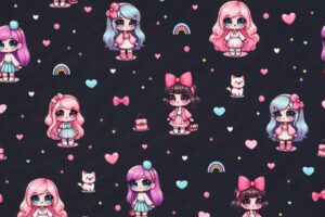 Jersey-stof-digitale-dollsprint-y635