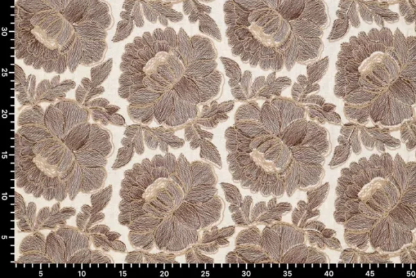 Linnen-stof-geborduurde-bloemen-Y672-3
