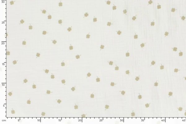 Mousseline-hydrofiel-stof-klavertje-vier-y865-3