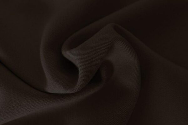 Gabardine-stof-donkerbruin-knc100