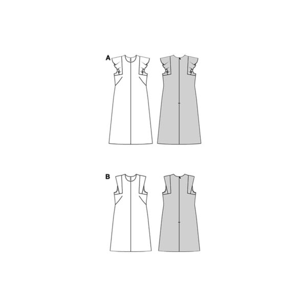 Burda Style, naaipatroon jurk, maat 34-44 - 5719 - Afbeelding 5