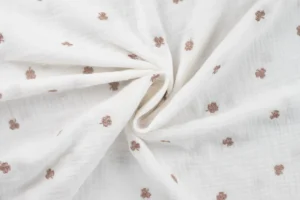 Hydrofiel-dubbeldoek-geborduurde-klavertjes-y909-2