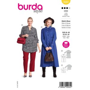 5693 Burda naaipatroon jurk en blouse