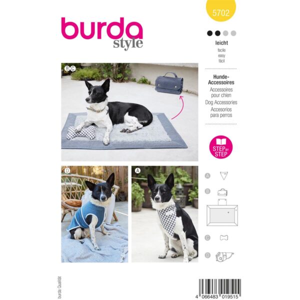 5702 burda style Naaipatroon hond accessoires