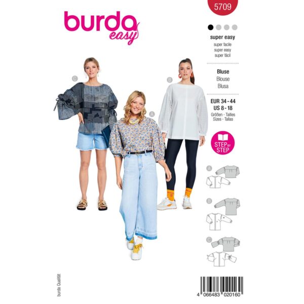 5709 burda style naaipatroon blouses