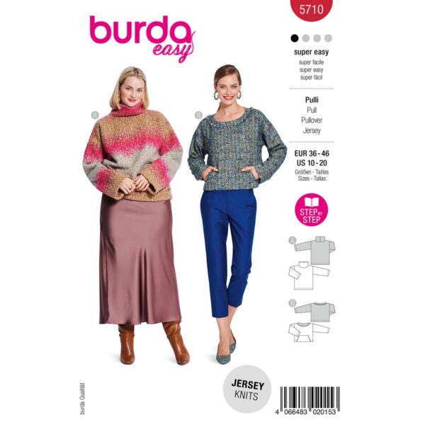 5710 truien naaipatroon Burda
