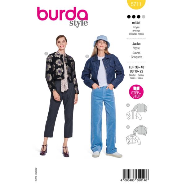 5711 burda naaipatroon jassen
