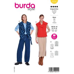 5714 burda naaipatroon gilet, bodywarmer