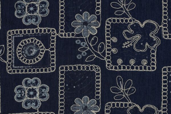 Denim-jeans-stof-embroidery-met-pailletten-P019