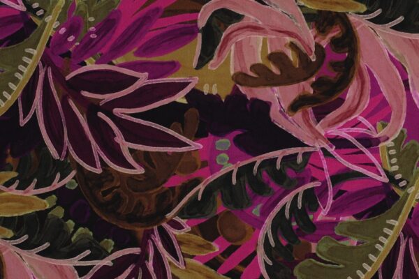 Katoen-viscose-stof-bladprint-P044