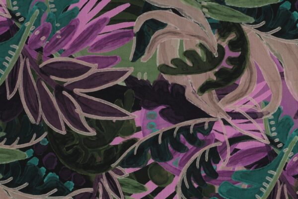 Katoen-viscose-stof-bladprint-P045