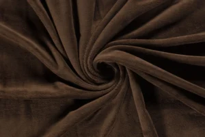 Coral-fleece-stof-donkerbruin-CF058