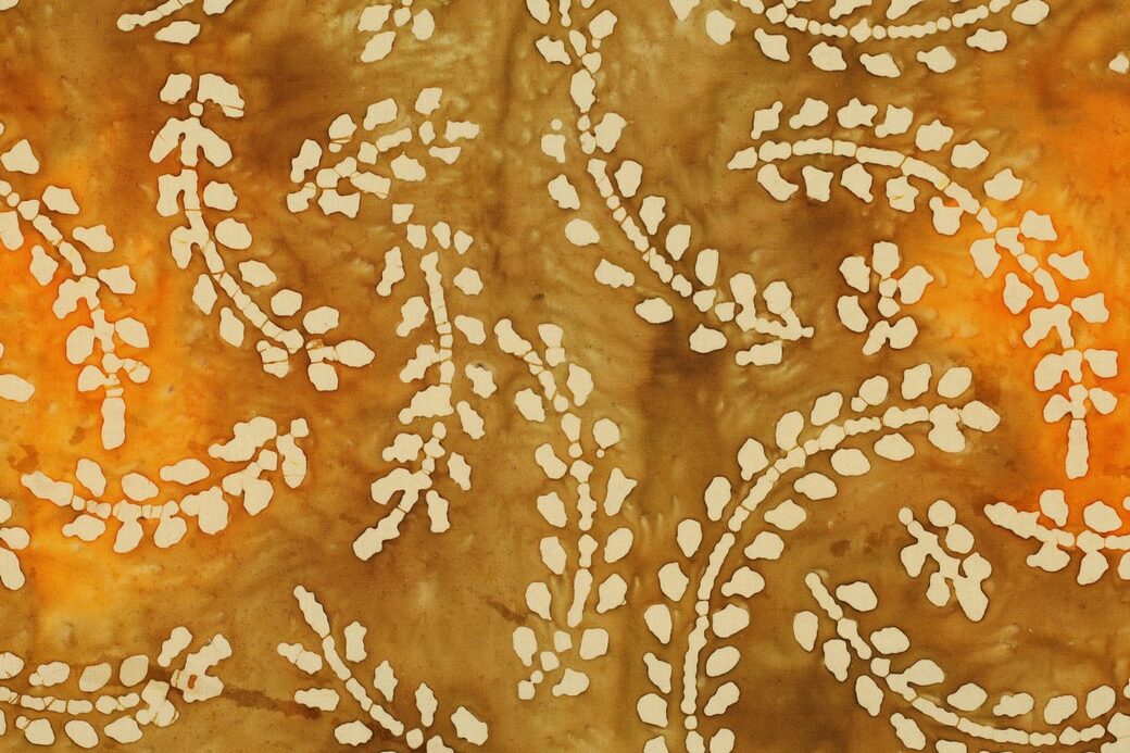 Batik-katoen-stof-abstracte-bladprint-P168