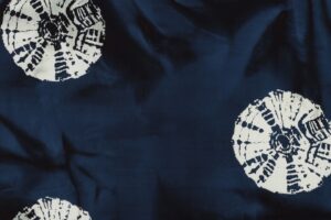 Batik-katoen-stof-grafische-ringenprint-P173