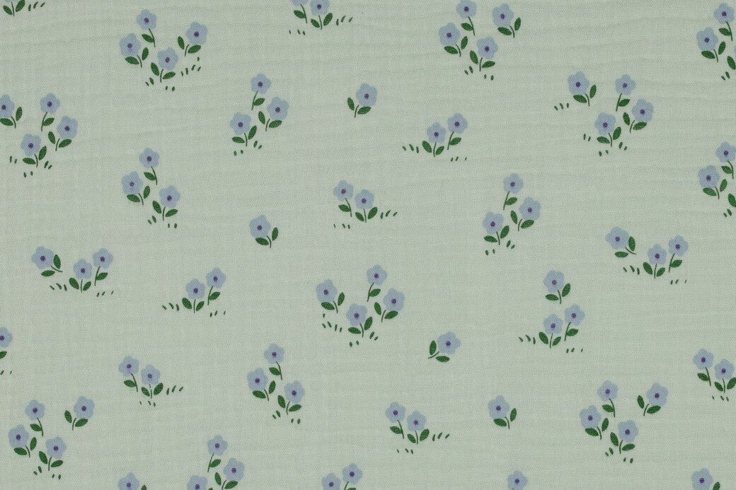 Hydrofiel-mousseline-stof-bloemetjesprint-P157