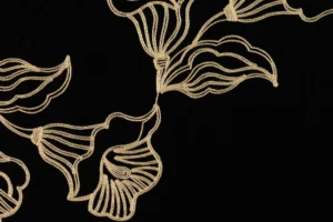 Geborduurde-katoen-stof-bloemen-P313