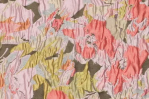 Jacquard-stof-relief-bloemenprint-P342