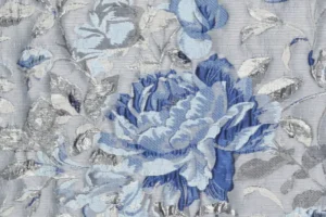 Jacquard-stof-rozenprint-P341