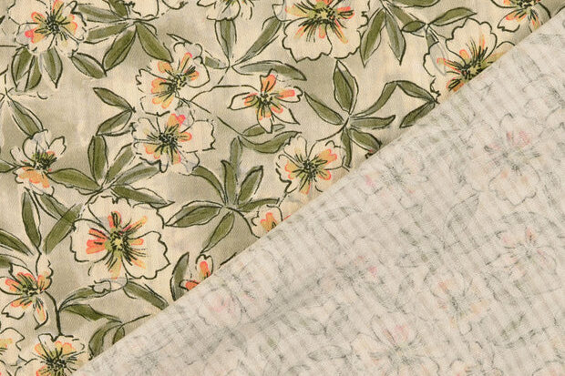 Seersucker-vintage-katoen-stof-getekende-bloemenprint-P377-3