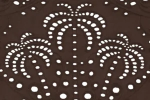 Broderie-stof-palmbomen-opengewerkt-P483