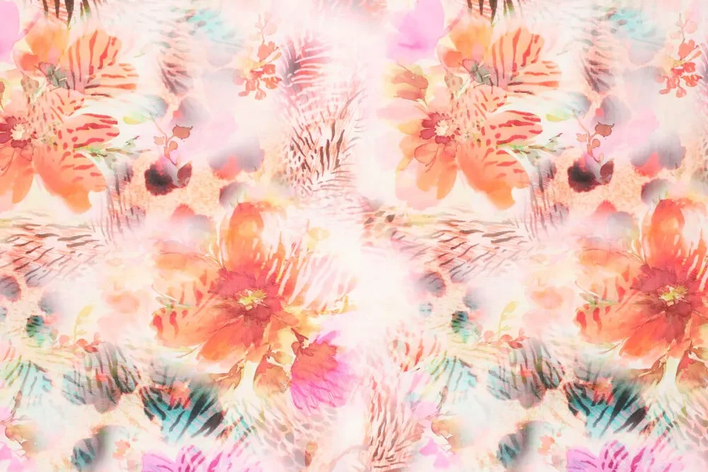 Katoen-papertouch-stof-aquarel-bloemenprint-p434