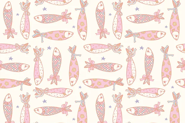 Poplin-katoen-stof-sardientjesprint-met-strikjes-P486