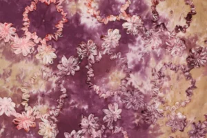 Tie-dye-broderie-stof-geborduurd-lint-P474