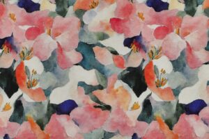 Viscose-satijn-stof-digitale-bloemenprint-P509