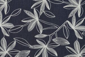 Denim-embroidery-stof-bloemen-P524