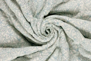 Gestepte-katoen-stof-dubbelzijdig-bloemenprint-p579