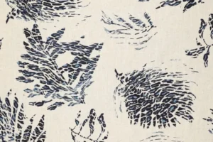 Linnen-slub-stof-grote-bladprint-p593