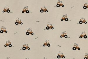 Tricot-katoen-stof-tractorprint-p621