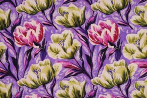 Viscose-lenzing-stof-grote-tulpen-P515