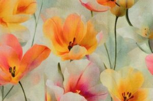 Viscose-satijn-stof-digitale-bloemenprint-p603