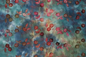 Tie-dye-geborduurde-rib-stof-P737