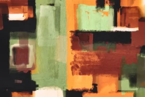 Viscose-satijn-stretch-stof-abstracte-paintingprint-P695