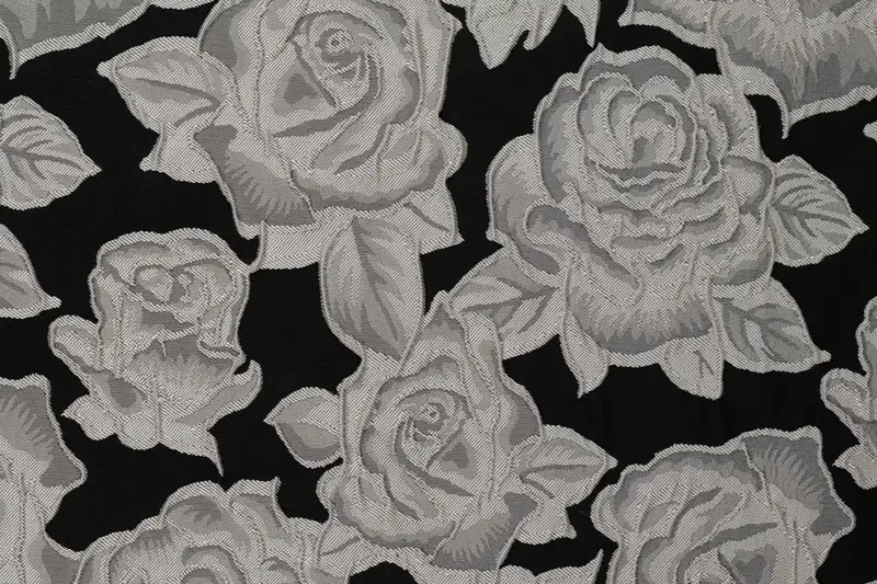 Jacquard-stof-rozenprint-P822