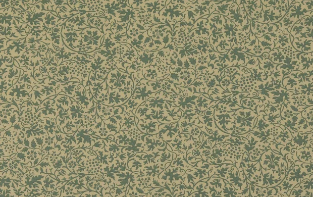 Poplin Katoen Stof, Bladeren Print, Mint/offwhite. P884-1