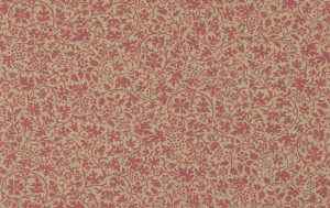 Poplin Katoen Stof, Bladeren Print, Oud Roze/offwhite. P885-1