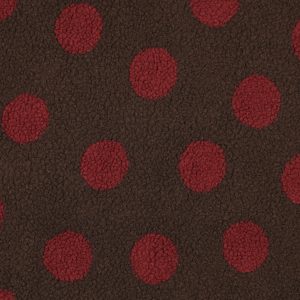 Teddy Jacquard, Stippen, Bruin/aubergine. P900