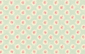 Decoratie stof Gobelin, Trini bloemen, turquoise/roze/wit, DG06