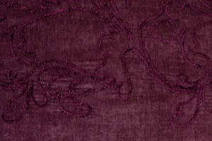 Geborduurde-chenille-bengaline-stof-geborduurde-bladeren-p1053
