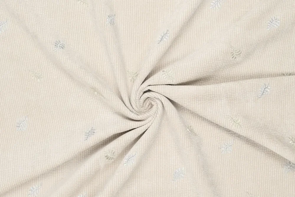 Rib-corduroy-embroidery-stof-geborduurde-blaadjes-p1065-2