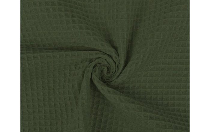 Wafeldoek stof, donker groen. WA028-2