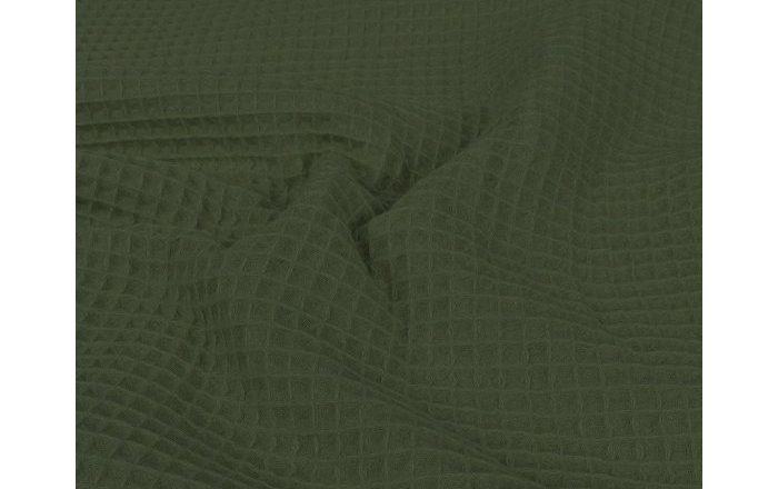 Wafeldoek stof, donker groen. WA028-3